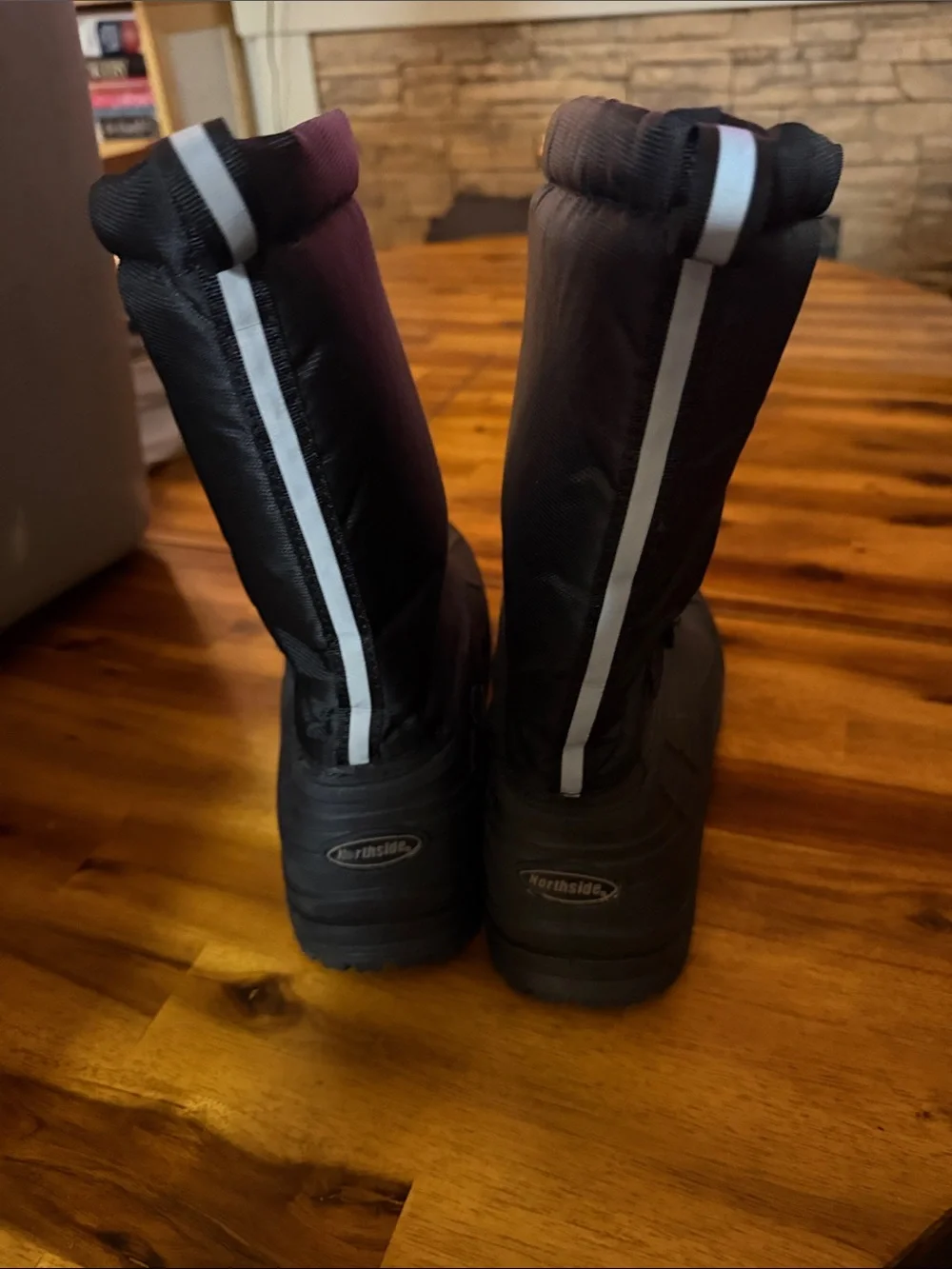 Northside Mens Black Winter Snow Boots - Insulated Waterproof